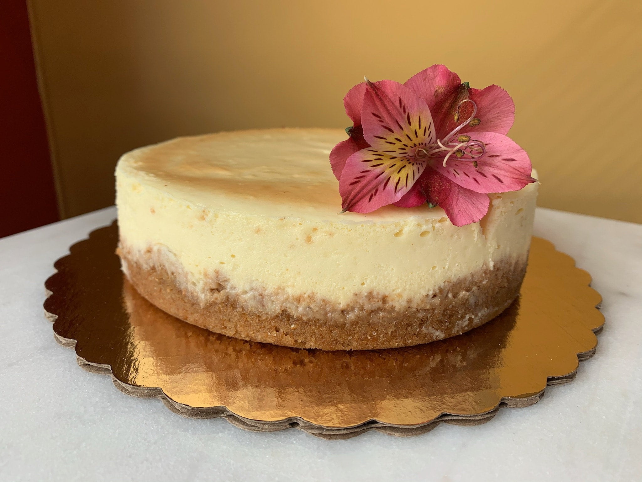 6" Eggnog Cheesecake with Rum Caramel Auspicious Baking Co.